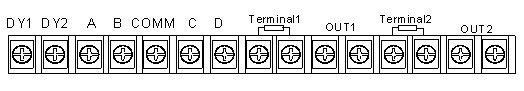 微機(jī)調(diào)制器接線端子示意圖