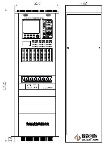 JB-QG/QT-GST9000火災(zāi)報(bào)警控制器外形尺寸圖 JB-QG/QT-GST9000火災(zāi)報(bào)警控制器外形尺寸圖