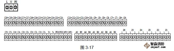 控制器外接線端子示意圖如圖 控制器外接線端子示意圖如圖